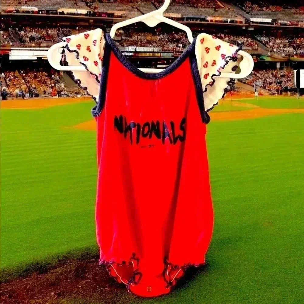 Authentic MLB Washington Nationals 12mo onesie Discount w bundling!